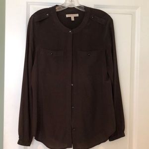 Banana Republic Heritage military silk shirt